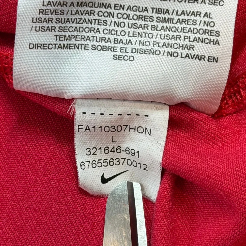 Nike Dri-FIT Quarter Zip Pullover Women Large Pink 321646-691 Long Sleeve Good‎